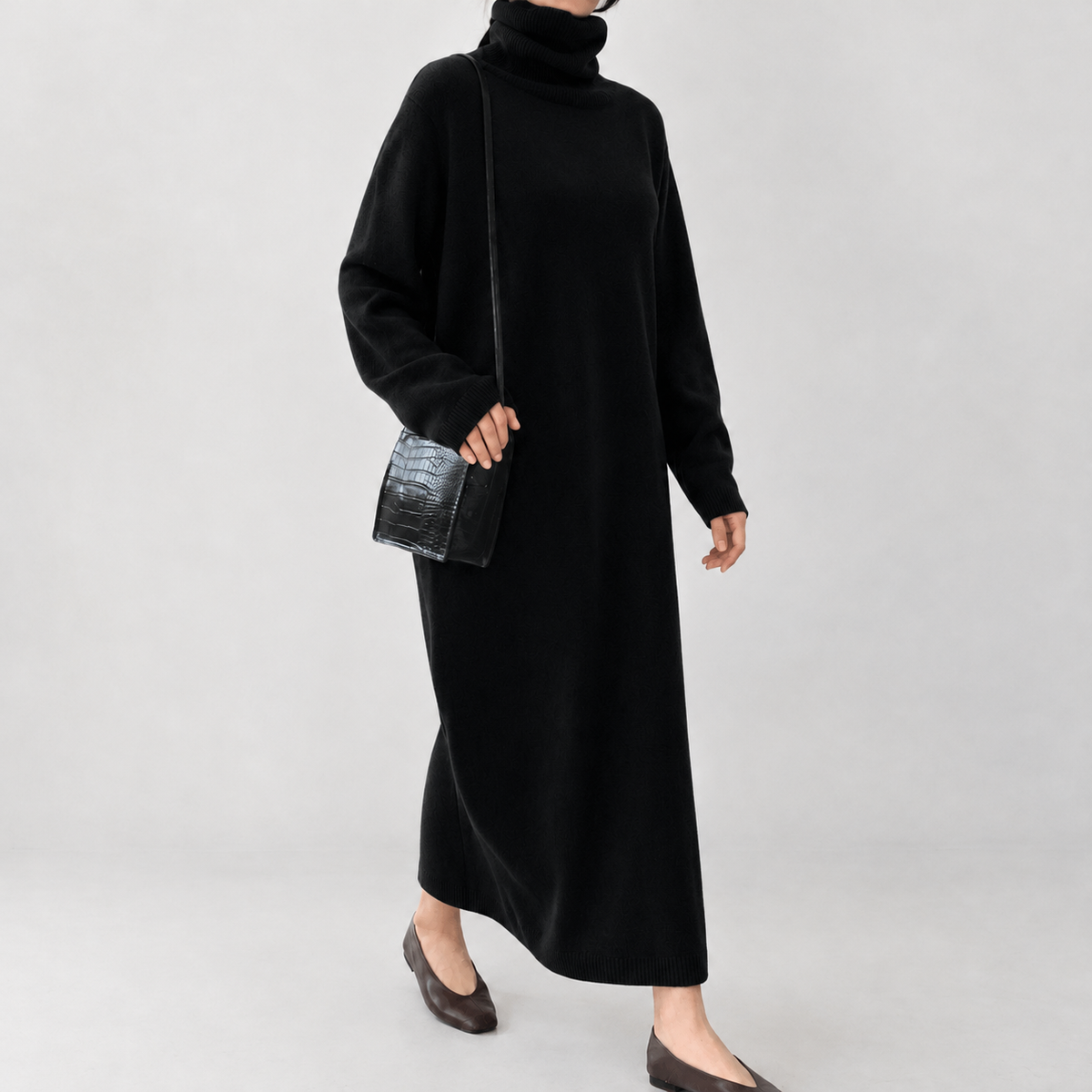 Goulceby Cashmere Dress - Black