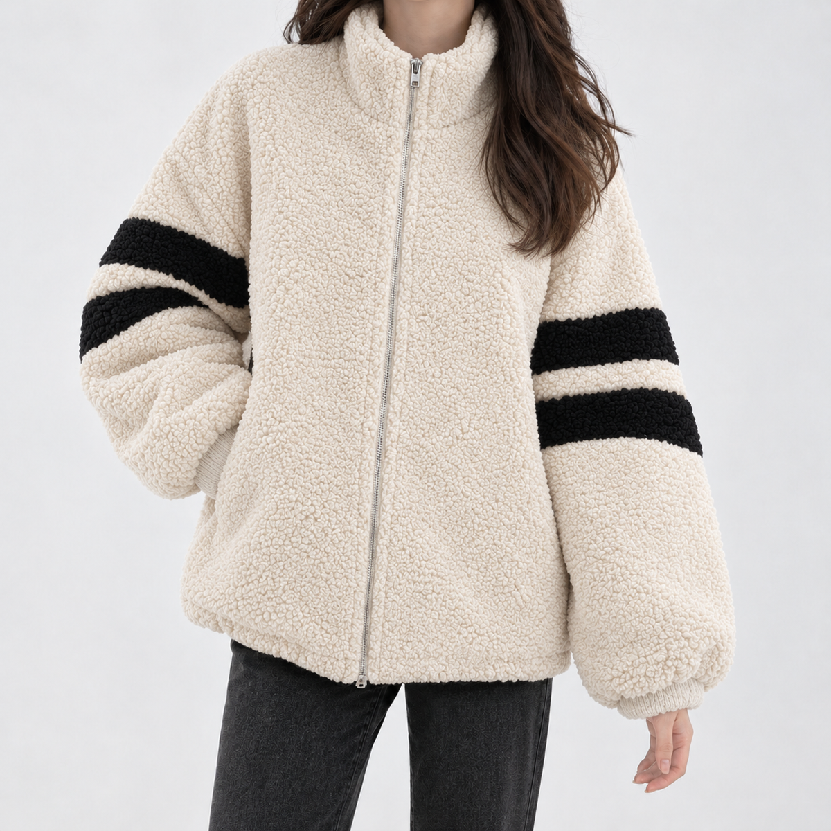 Chilbridge Relaxed Teddy Jacket - Apricot