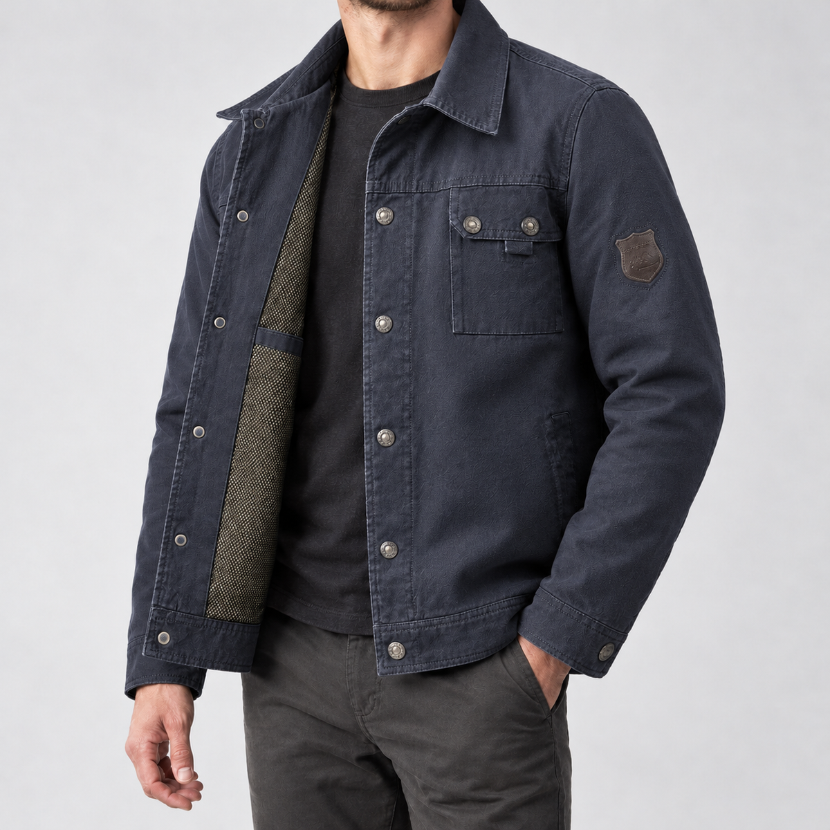 Barrasford Utility Jacket - Dark Blue