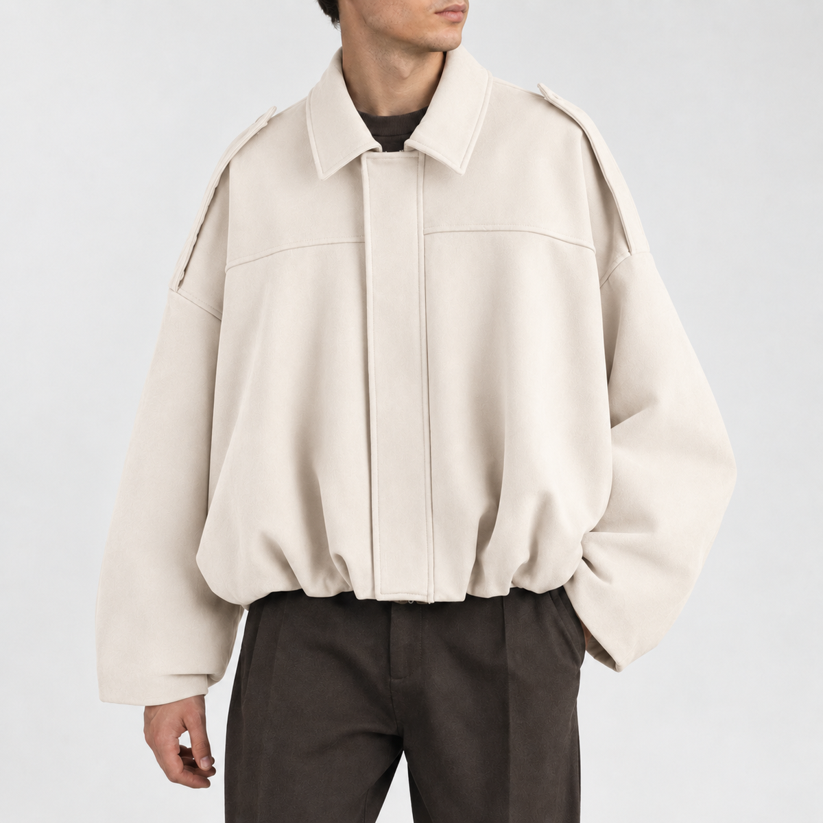 Austin Suede Jacket - Off White