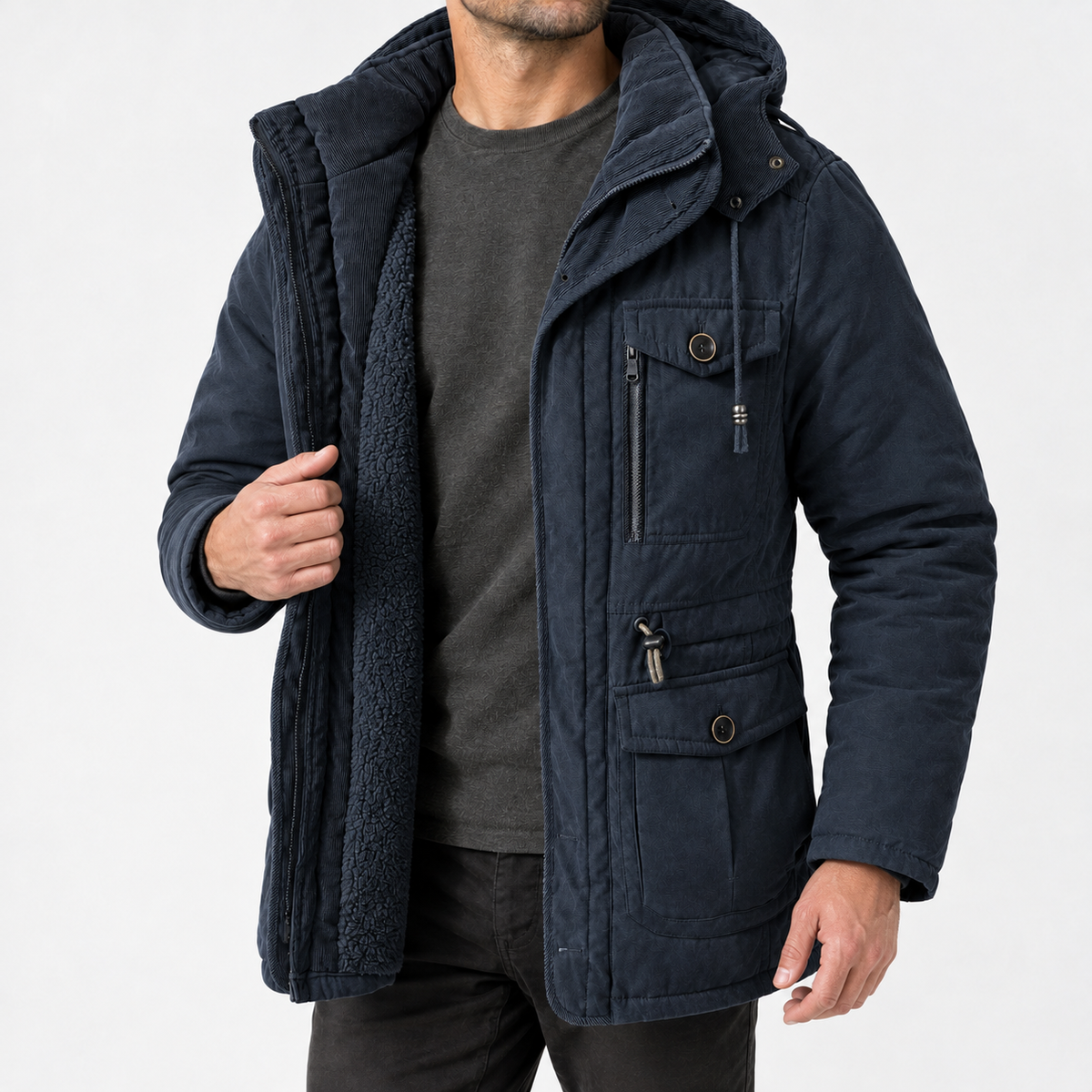 Craster Utility Jacket - Blue