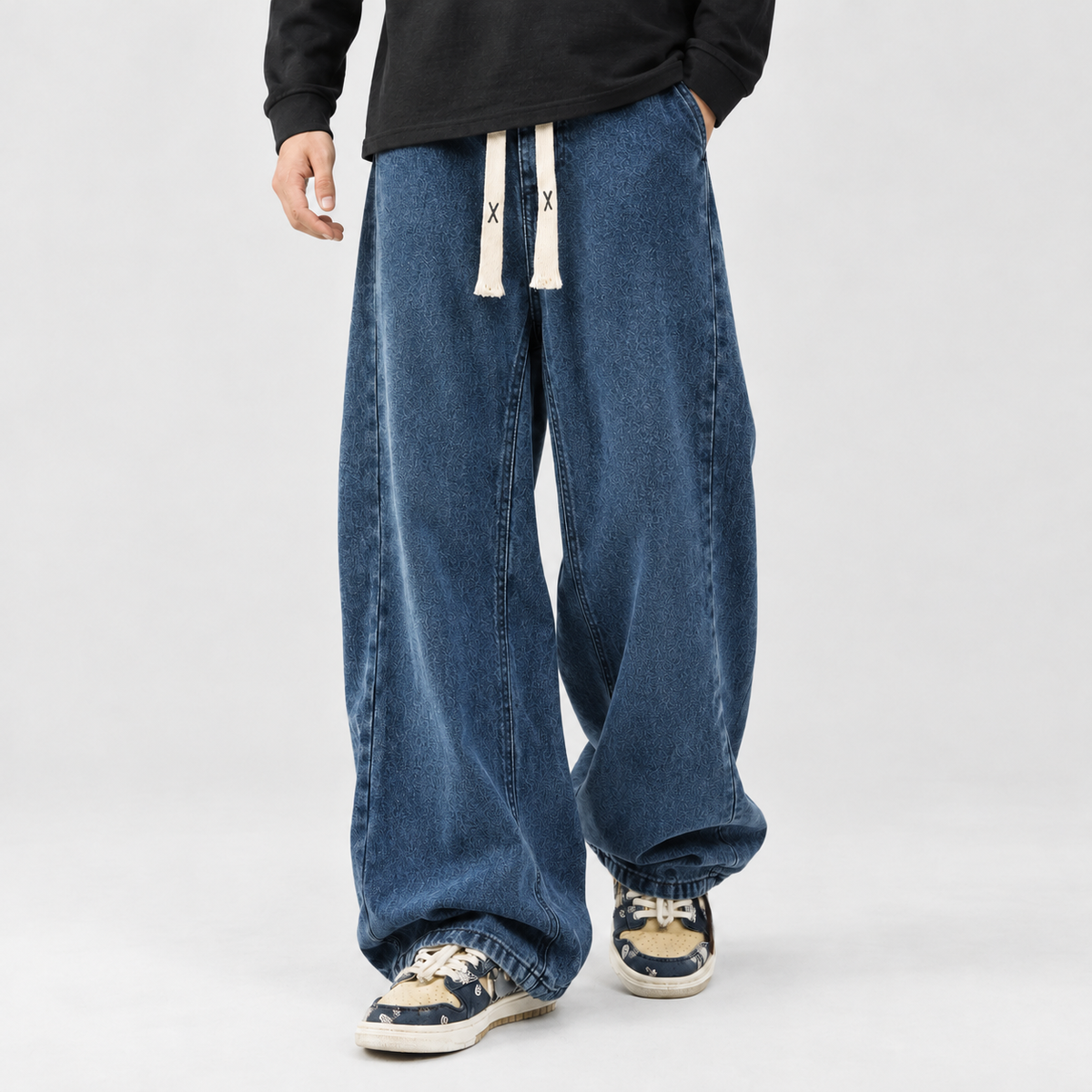 Brimpsfield Wide Leg Jeans - Blue