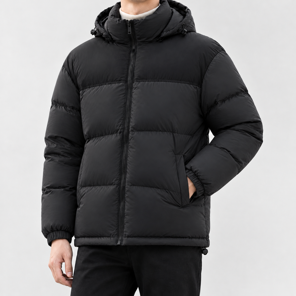 Abney Hooded Jacket - Black