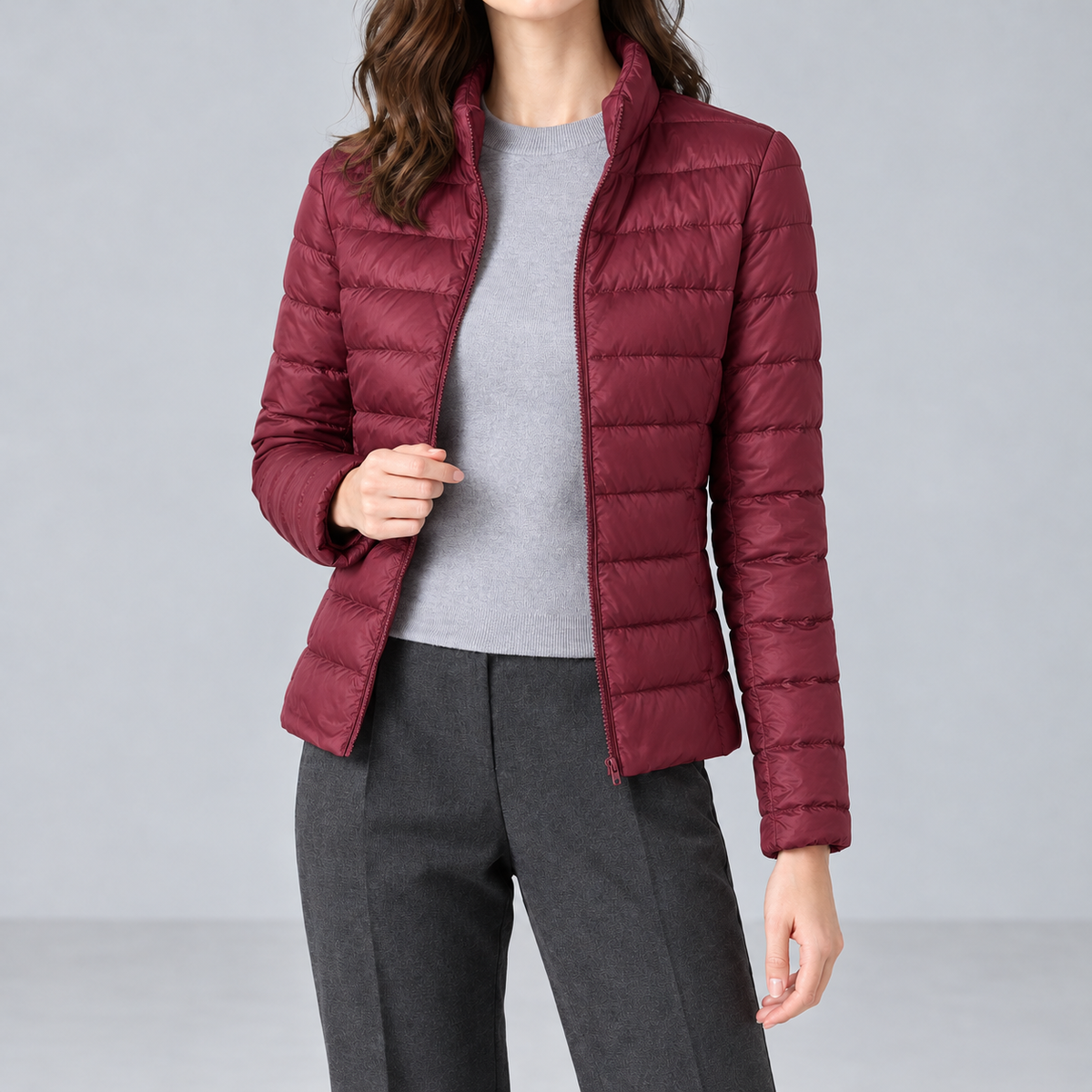 Otterburn Quilted Jacket - Burgundy