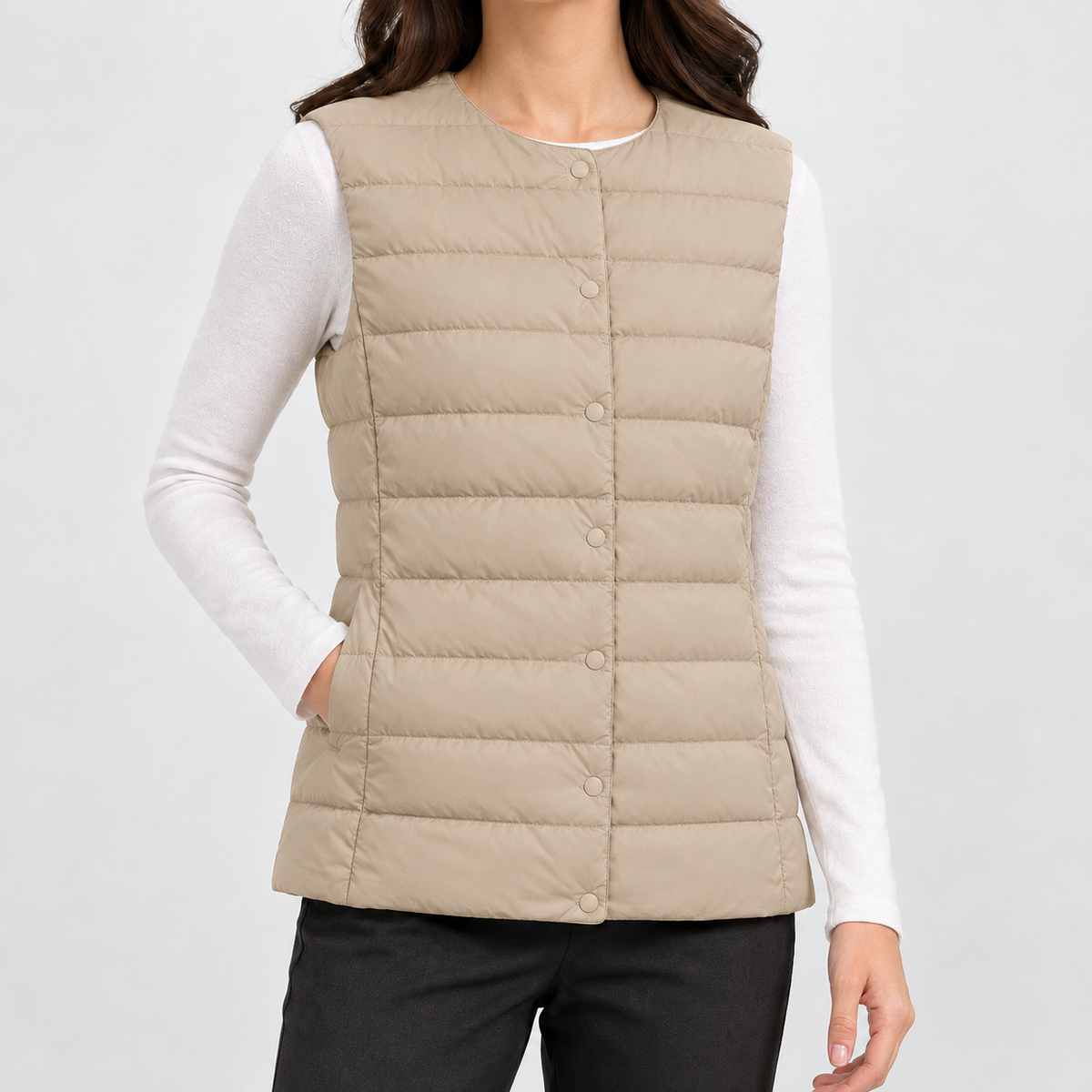 Duntisbourne Cashmere Vest - Khaki