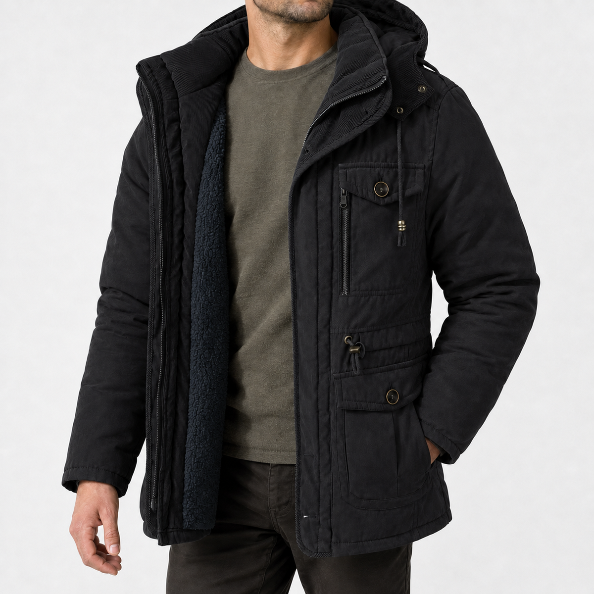 Craster Utility Jacket - Black