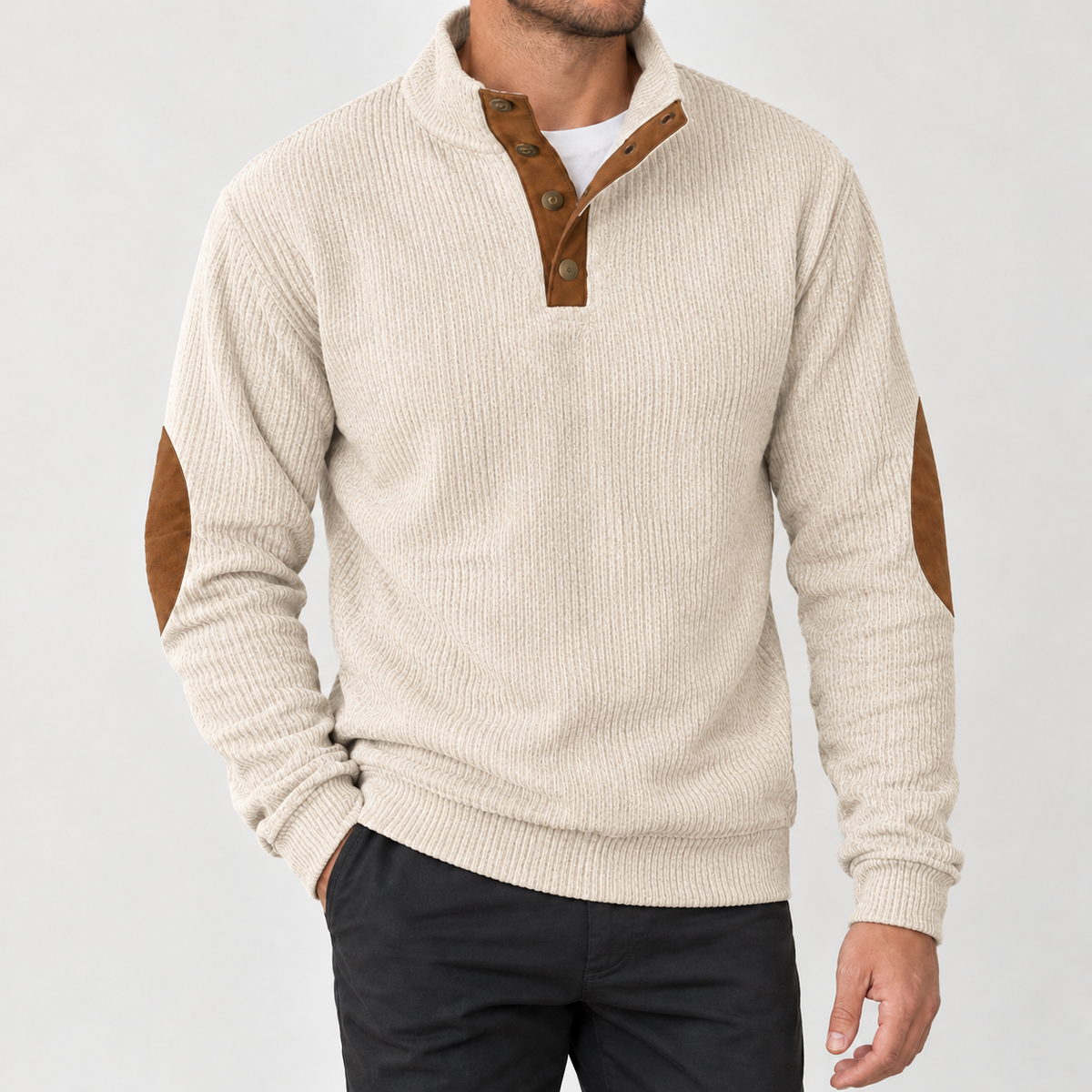 Birkthwaite Corduroy Pullover Jacket - Apricot