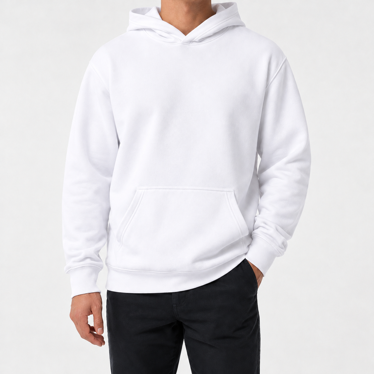 Ullswater Classic Pullover Hoodie - White