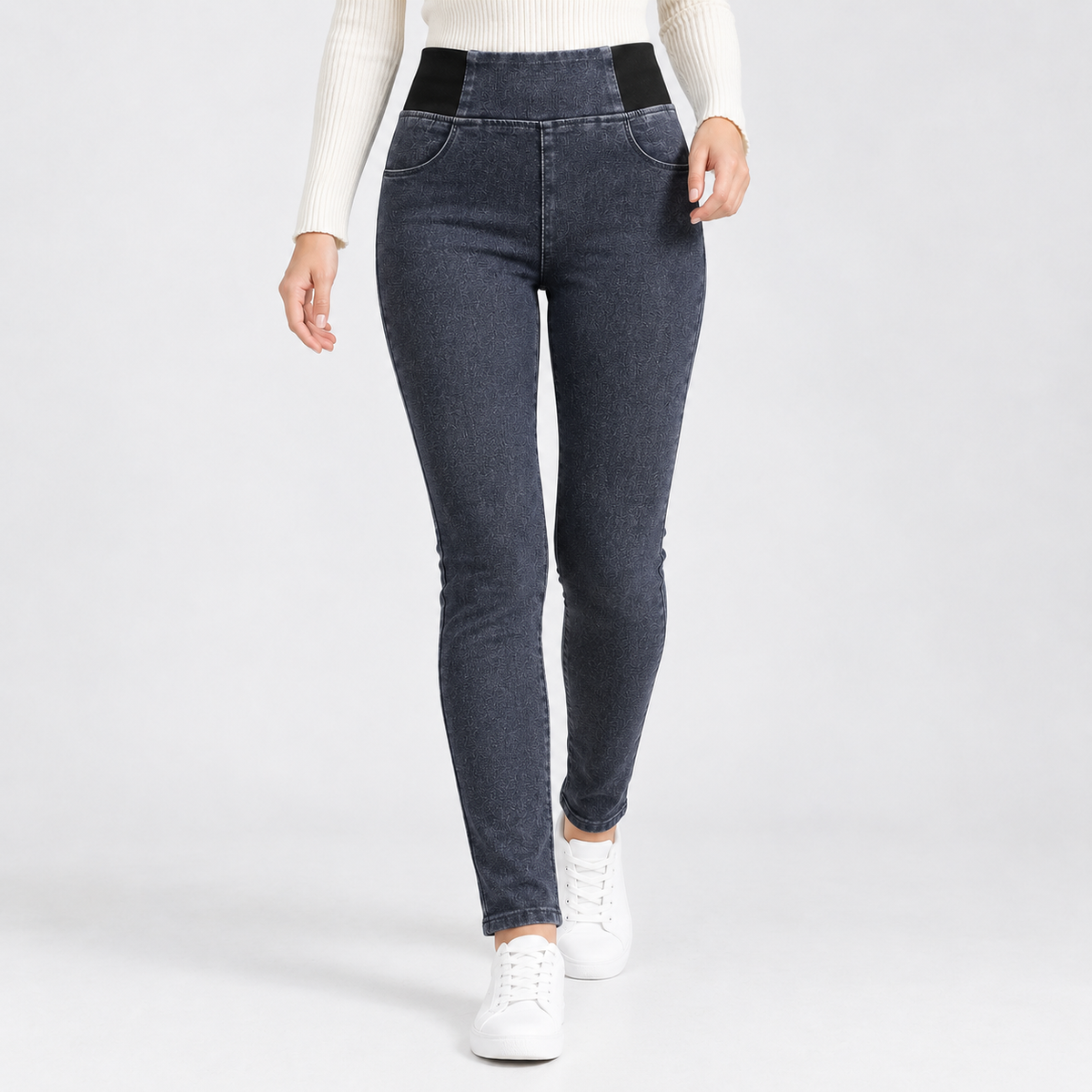 Pascaline Skinny Pants - Blue Gray