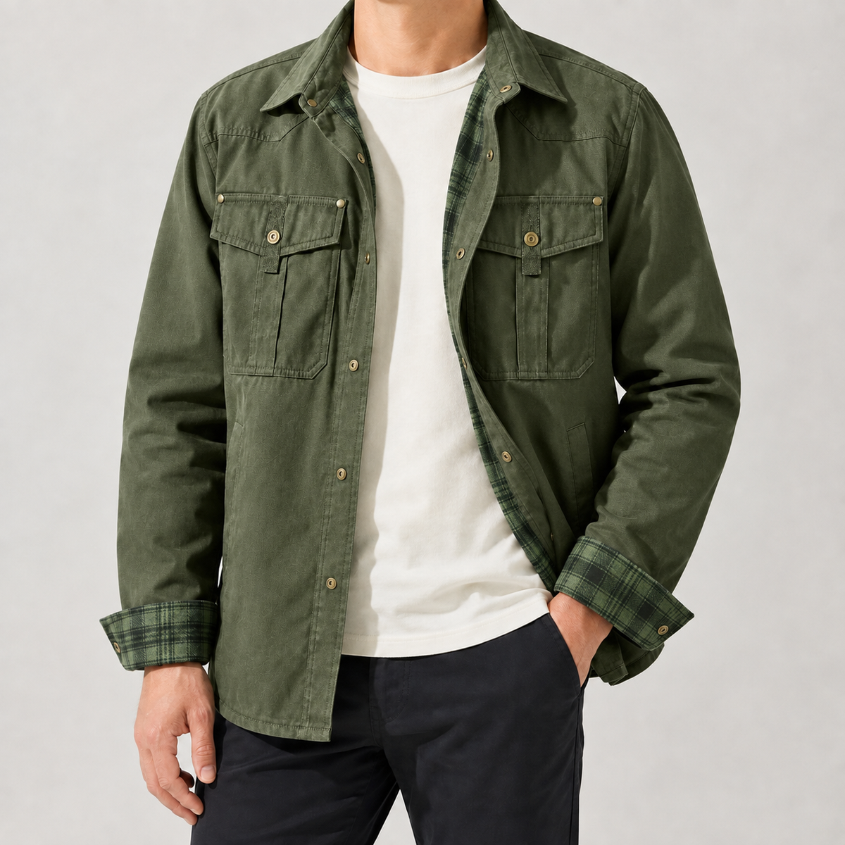 Blake Utility Jacket - Green