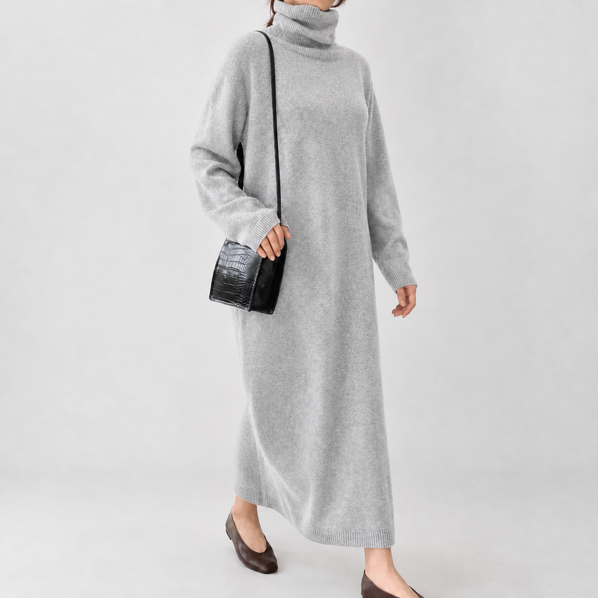 Goulceby Cashmere Dress - Gray