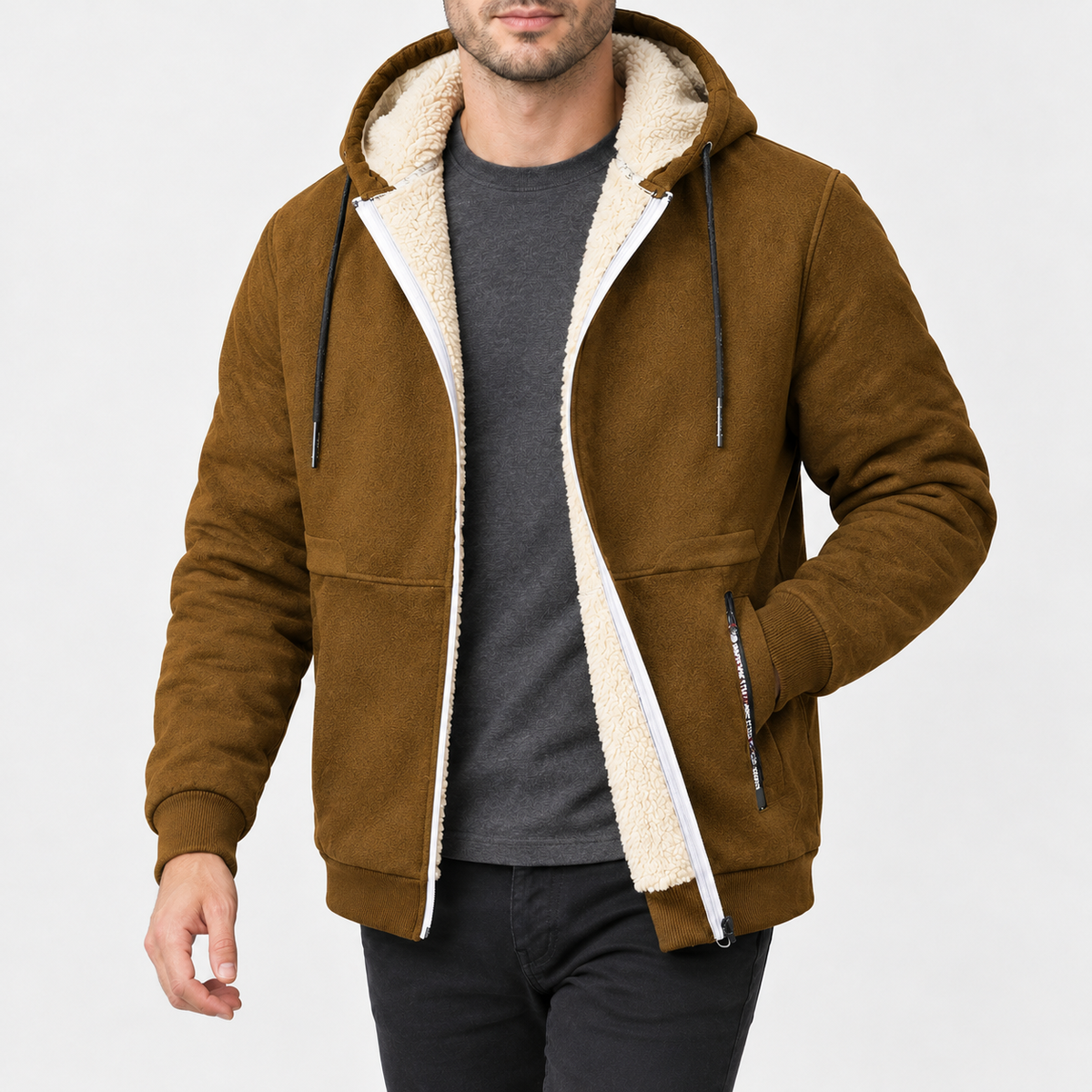 Beanley Cashmere Jacket - Brown