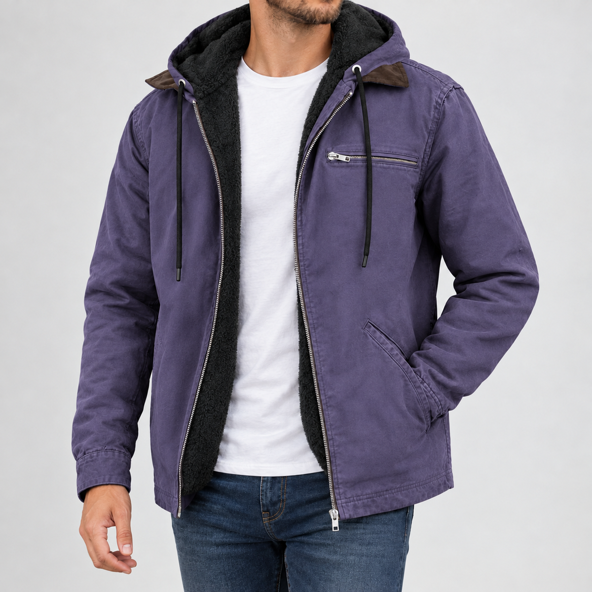Burley Hooded Jacket - Purple
