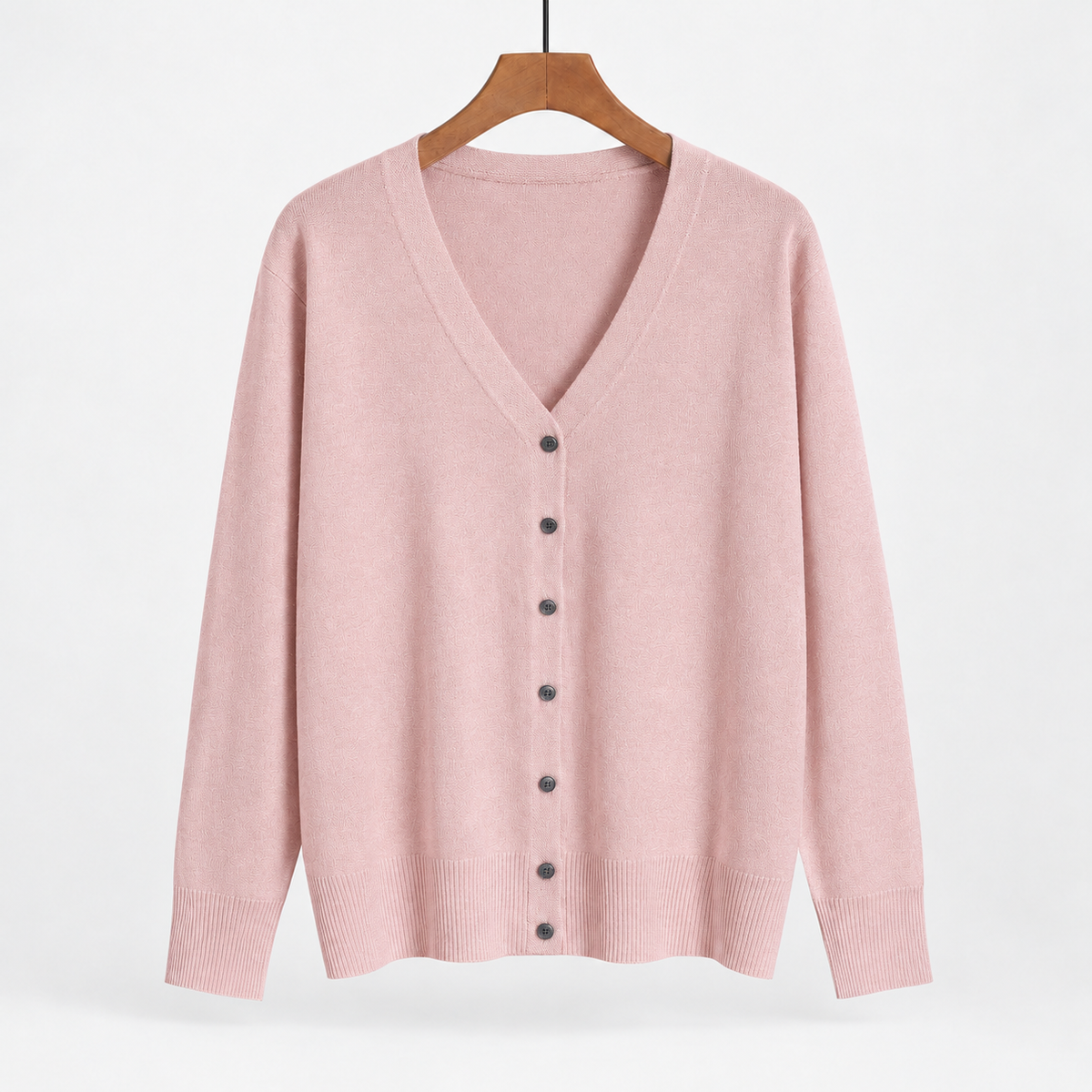 Rampside Button Front Cardigan - Pink