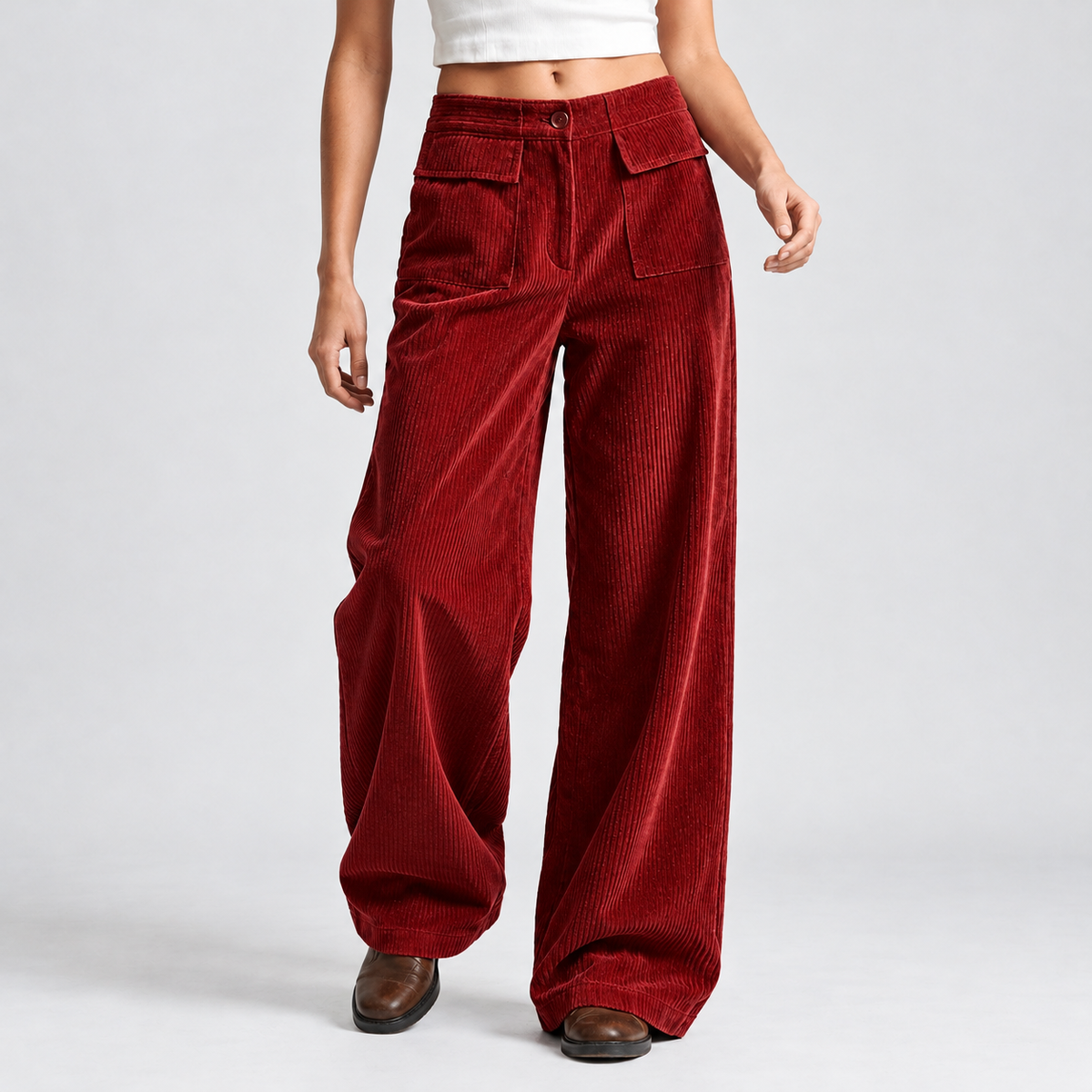 Whernside Wide Leg Pants - Red