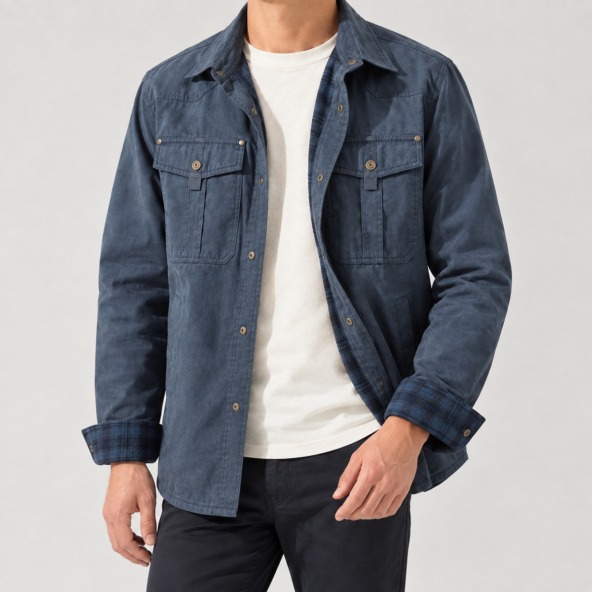 Blake Utility Jacket - Blue