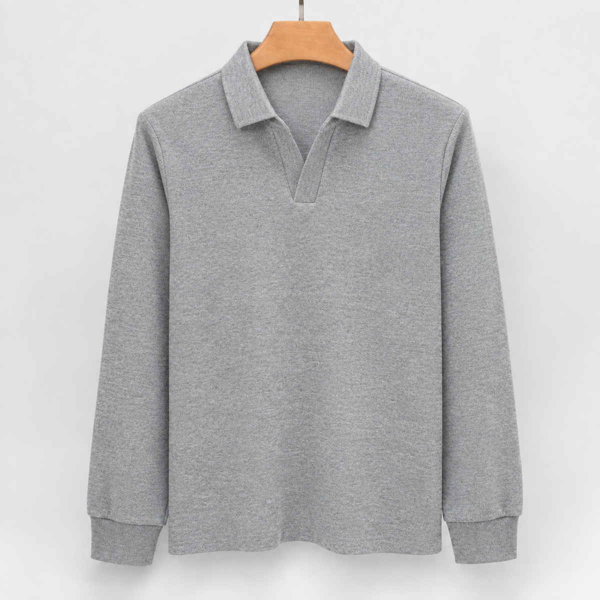 Oliver Open Collar Polo - Flower Ash