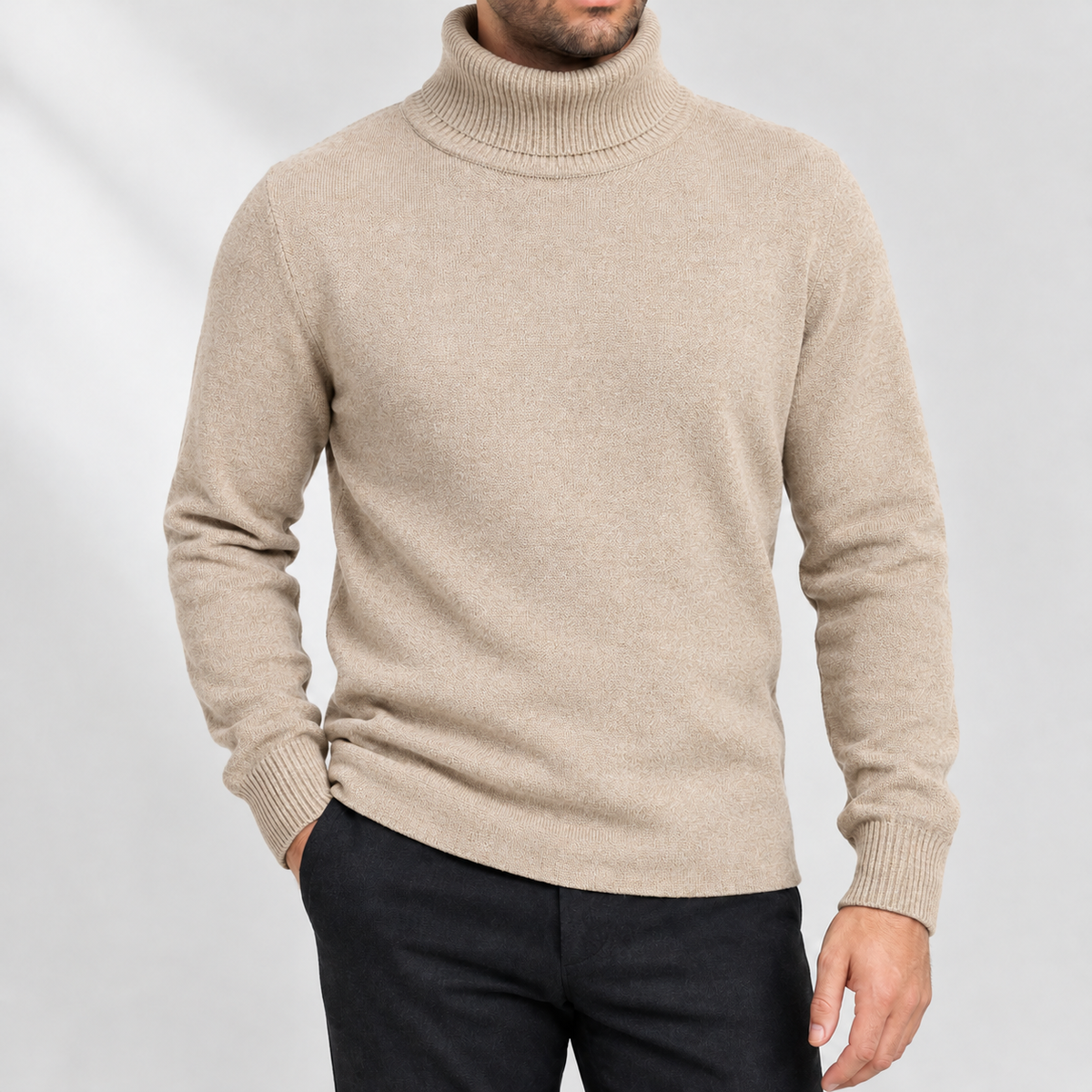 Boleside Turtleneck Sweater - Camel
