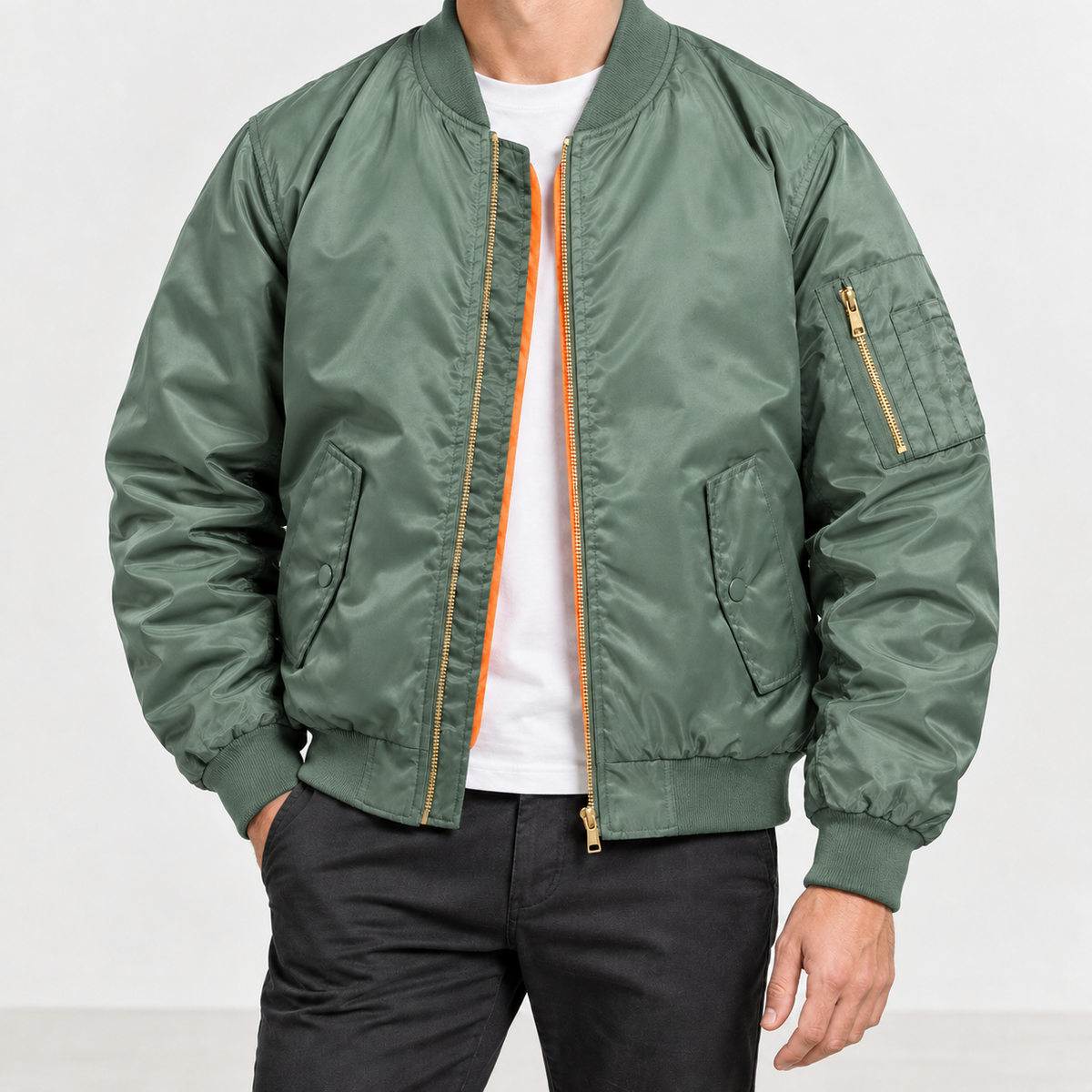 Trevorgans Bomber Jacket - Light Green