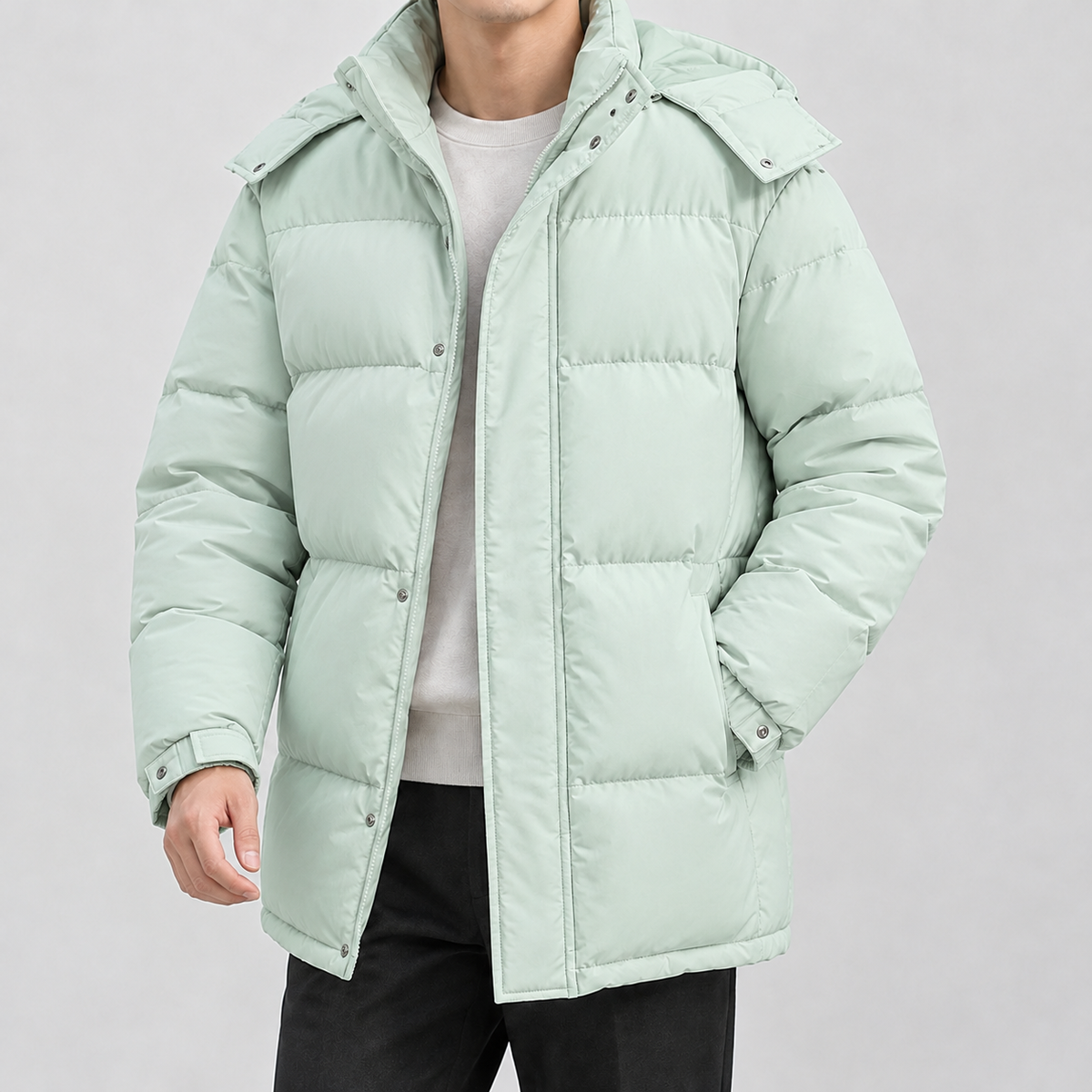 Wetton Hooded Puffer Jacket - Green