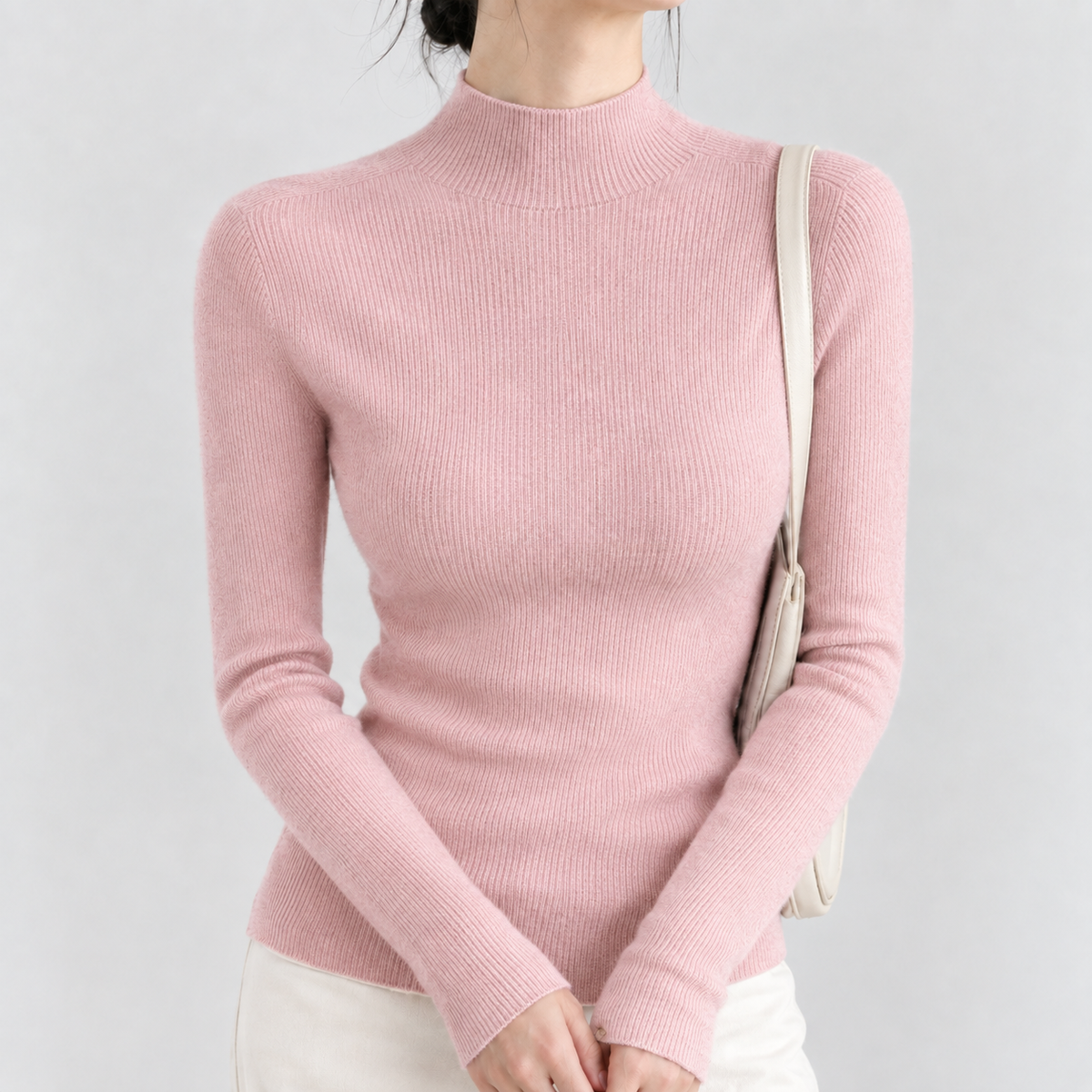 Sofia Ribbed Sweater - Pink