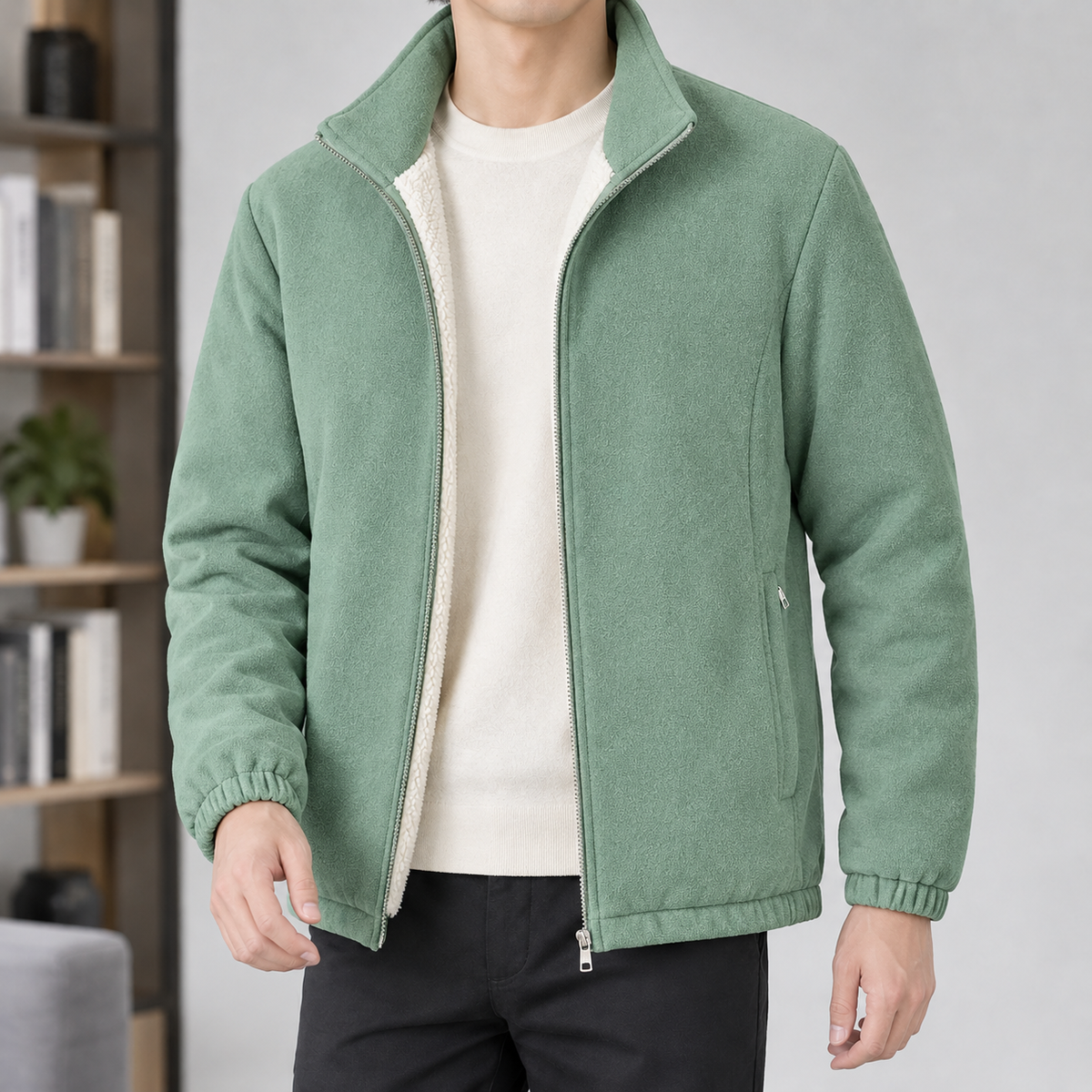 Blakeney Cashmere Jacket - Light Green