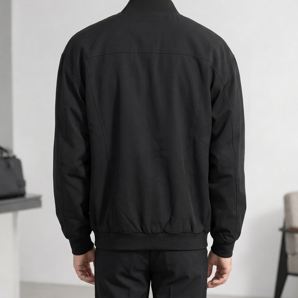 Newlands Paneled Bomber Jacket - Lead Product Detail