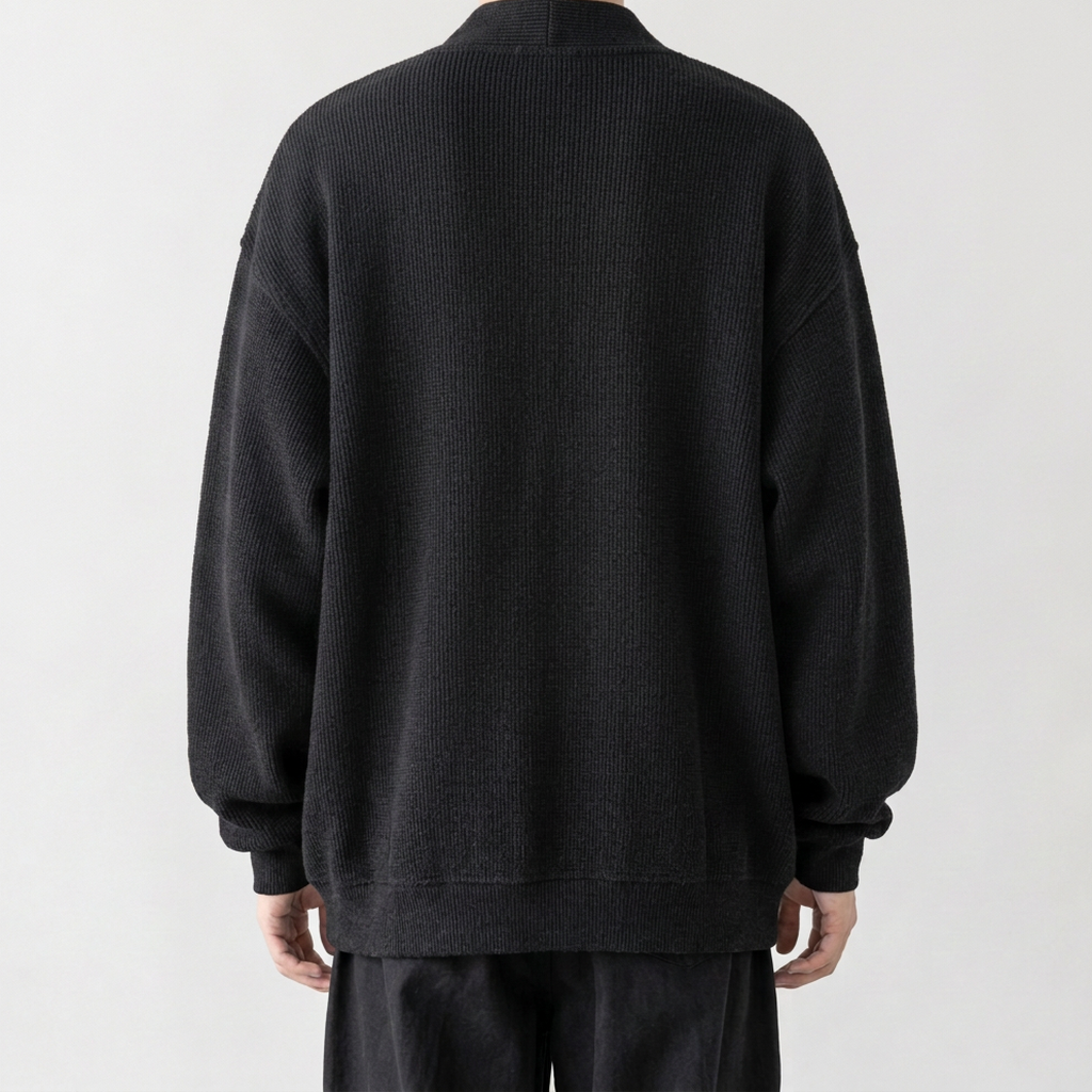 Troutbeck Waffle Cardigan - Lead Product Detail