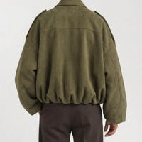 Austin Suede Jacket - Lead Product Detail