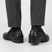 Crosthwaite Leather Loafers - Lead Product Detail
