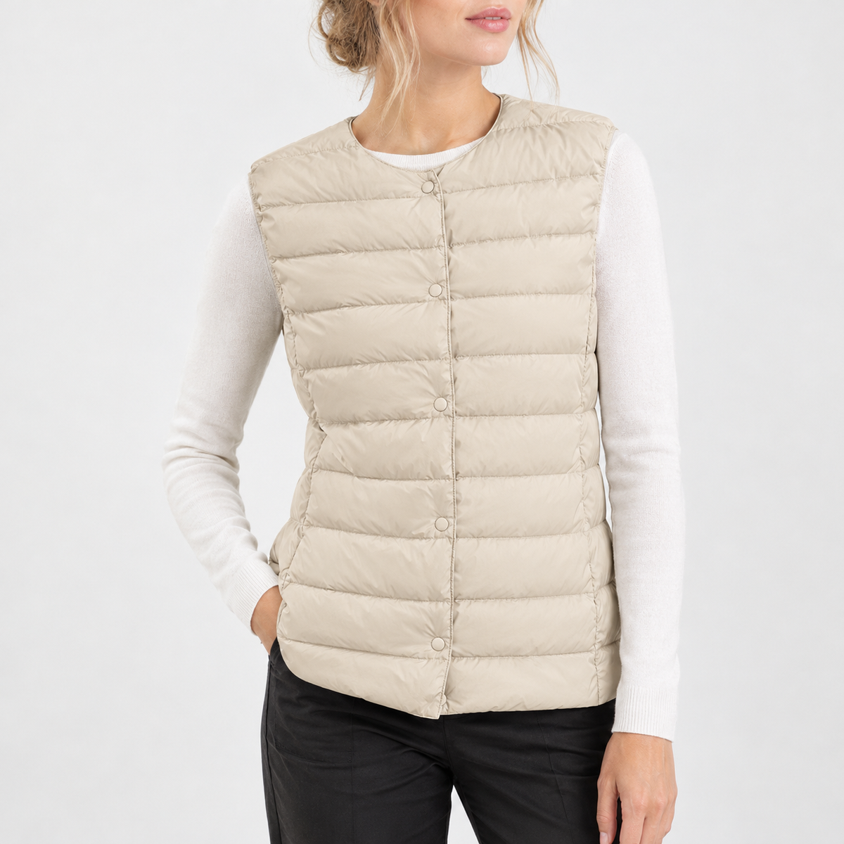Duntisbourne Cashmere Vest - Apricot