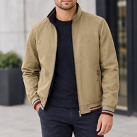 Witherslack Stand Collar Jacket - Khaki