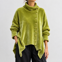 Elena Velvet Cardigan - Green