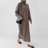 Goulceby Cashmere Dress - Khaki
