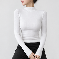 Boltby Ribbed Top - White