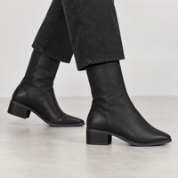 Haythorne Block Heel Boots - Brown