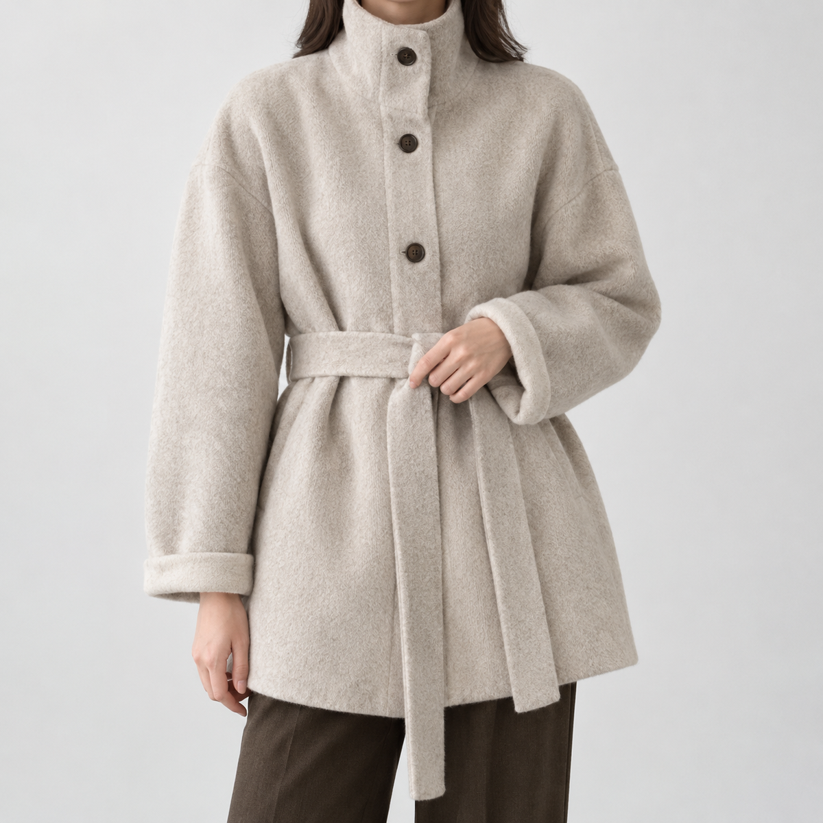 Mungrisdale Belted Coat - Oats