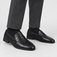 Crosthwaite Leather Loafers - Black