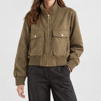 Brendon Utility Bomber Jacket - Khaki