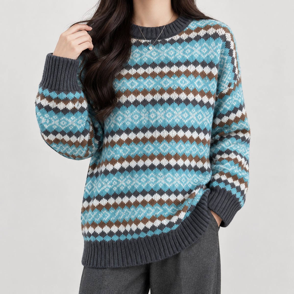 Tidmington Relaxed Sweater - Blue