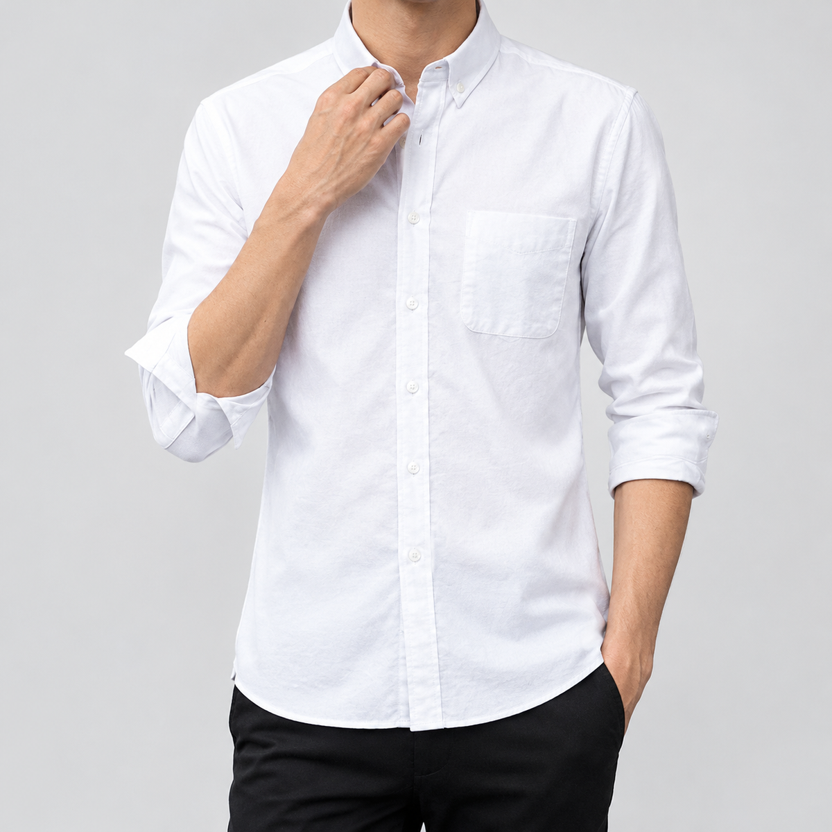 Wonston Button Down Shirt - White