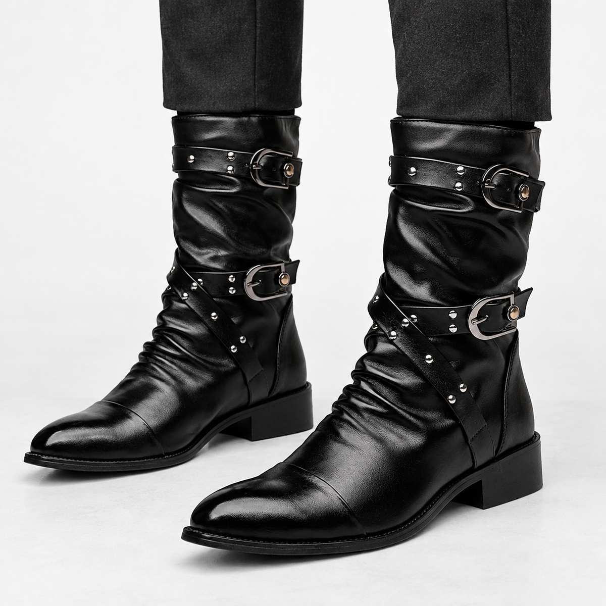 Flitholme Buckled Boots - Black