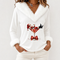 Sedbergh V Neck Top - White