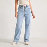 Boulby Drawstring Jeans - Light Blue