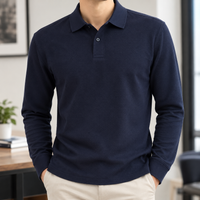Hudson Cotton Polo - Dark Blue