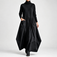 Stamford Balloon Dress - Black