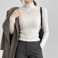 Bailrigg Mock Neck Sweater - White