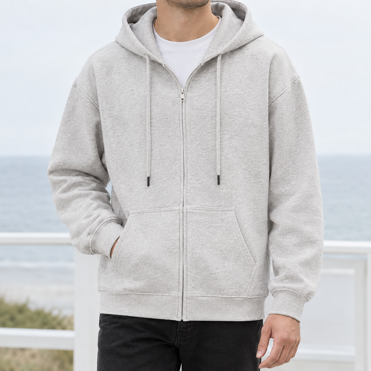 Glencoe Zip Hoodie - Black