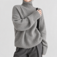 Monsal Turtleneck Sweater - Light Gray