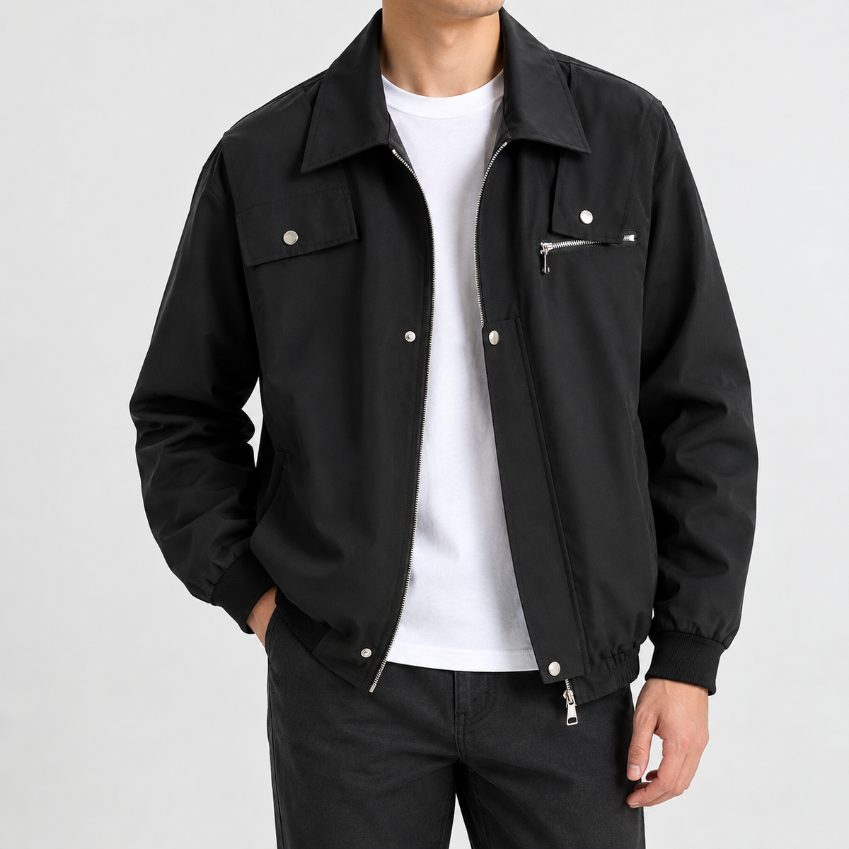 Northleach Utility Jacket - Black